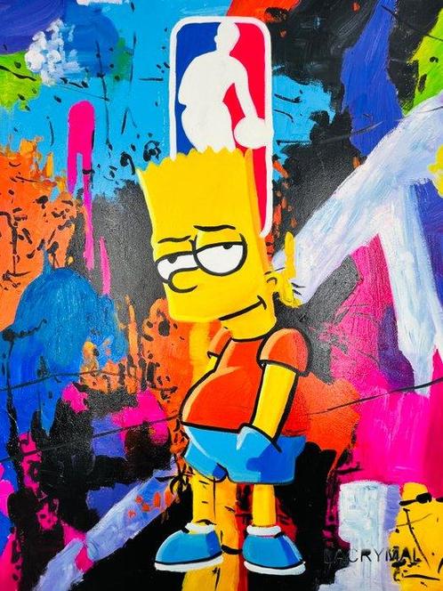 Lacrymal (1990) - NBA Bart, Antiquités & Art, Art | Peinture | Moderne