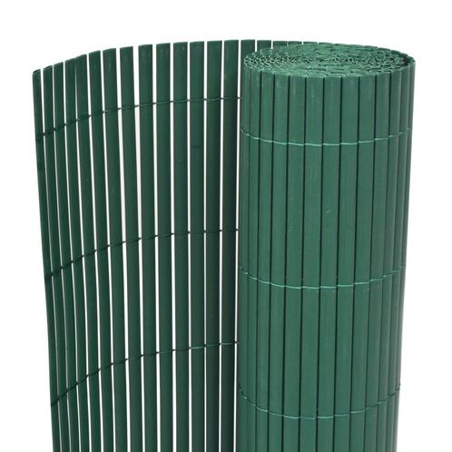 vidaXL Tuinafscheiding dubbelzijdig 90x300 cm PVC groen, Tuin en Terras, Tuinhekken en Hekwerk, Nieuw, Verzenden