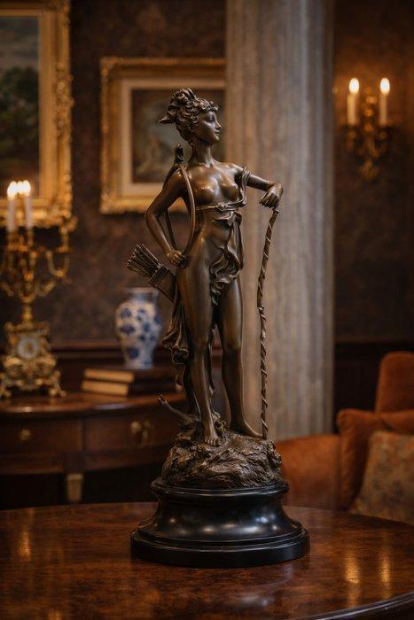 J.B. - Albert - sculptuur, “Diana de Jageres” - 48 cm -, Antiquités & Art, Curiosités & Brocante