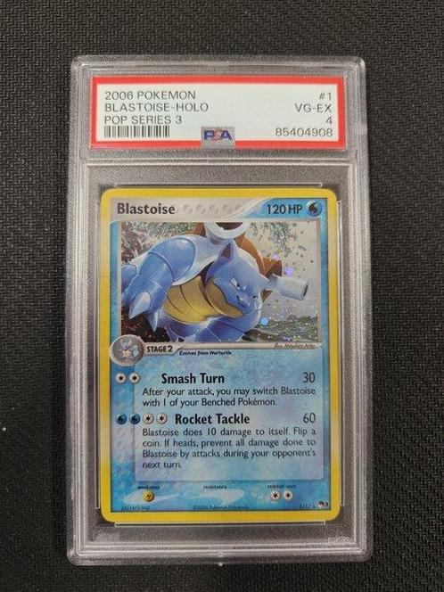 Pokémon - 1 Graded card - 2000 Blastoise Holo Pop Series -, Hobby en Vrije tijd, Verzamelkaartspellen | Pokémon