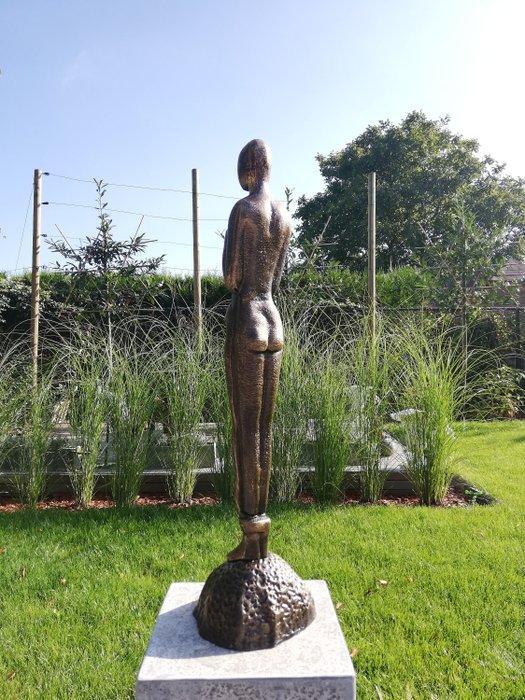 Beeldje - Embracing couple - 66 cm - IJzer, Antiek en Kunst, Curiosa en Brocante