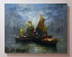 Guido Vuotto (1964) - Pescatori a napoli., Antiek en Kunst