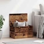 vidaXL Opslagdoos met opslag Oud hout 60 x 35 x 35 cm, Verzenden, Nieuw