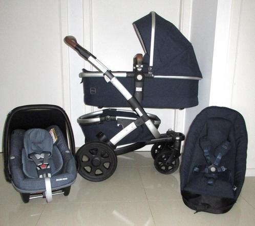 Joolz Geo2 Classic Blue 3 in 1 - COMPLEET, Kinderen en Baby's, Kinderwagens en Combinaties, Met autostoeltje, Verstelbare duwstang