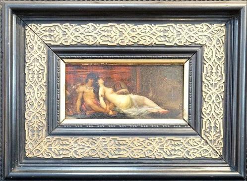 Eugene Delacroix (1798-1863), Cercle de - Lovers in a harem, Antiek en Kunst, Kunst | Schilderijen | Klassiek