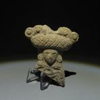 Teotihuacán, Mexico. Terracotta Hoofd figuur. 1e millennium