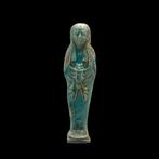 Replica van het oude Egypte Faience Ushabti met gevleugelde, Antiek en Kunst