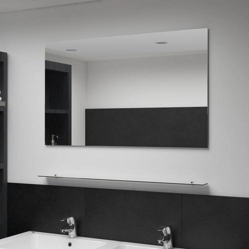 vidaXL Miroir mural avec étagère 100x60 cm verre trempé, Maison & Meubles, Accessoires pour la Maison | Miroirs, Neuf, Envoi