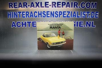 Folder Opel Manta A uit Finland. ( Folders, Autoboeken )