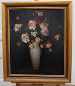 École européenne (XX) - Bodegón floral realista, Antiquités & Art