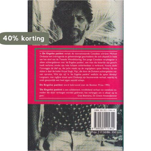 De Engelse patiÃ«nt 9789035115842 M. Ondaatje, Boeken, Romans, Gelezen, Verzenden
