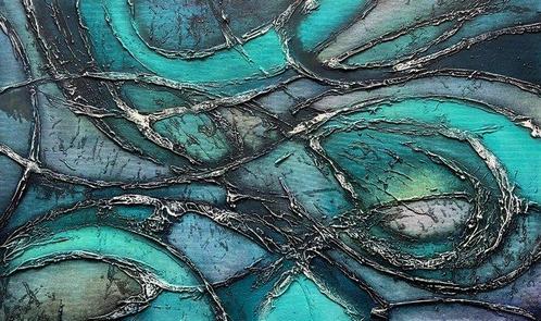 Jecminek - Below the Surface - XL 3D painting - ready to, Antiek en Kunst, Kunst | Schilderijen | Modern