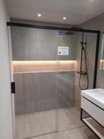 Schuifdeur 170 cm zwart - Toonzaalmodel - 40%, Doe-het-zelf en Bouw, Sanitair, Ophalen, Nieuw, Glas, Douche