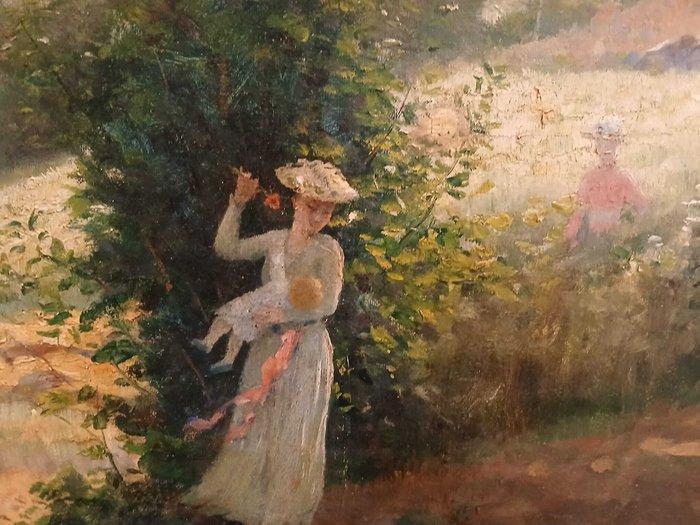 Louis Eduard Fournier (1857–1917) - Paisaje Impresionista, Antiek en Kunst, Kunst | Schilderijen | Klassiek