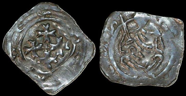 1202-1256 Kaernten St Veit Bernhard Ii Pfennig Nd Cna Cb 13, Postzegels en Munten, Munten | Europa | Niet-Euromunten, België, Verzenden
