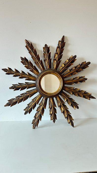Miroir mural - Chêne - Éclat de soleil, Antiek en Kunst, Curiosa en Brocante