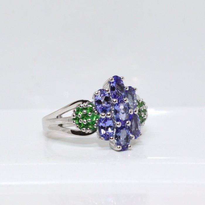 Sans prix de réserve - Bague Argent - 2.16ct. tw. Tanzanite, Bijoux, Sacs & Beauté, Bagues
