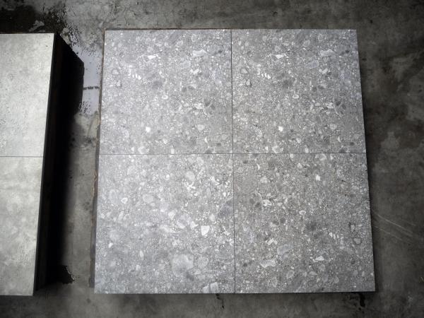 Veiling - 86,4 M2 Keramische Tegel Estate de Luxe Grey 60x60, Tuin en Terras, Tegels en Klinkers, Nieuw