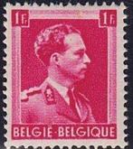 België 1940 - Z.M. Koning Leopold III met spiegeldruk op de, Postzegels en Munten, Postzegels | Europa | België, Gestempeld