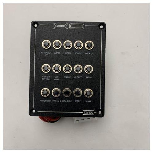 Bieden: XO Marine Grade 12V Aluminum Switch Panel with 12 C, Watersport en Boten, Bootonderdelen, Ophalen of Verzenden