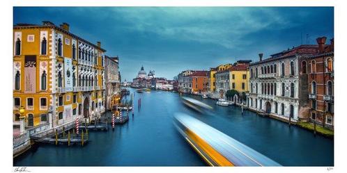Elena Paraskeva - Blue Venice - XL, Antiek en Kunst, Kunst | Schilderijen | Modern