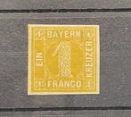 Beieren 1862 - Altdeutschland Bayern - 1 Kreuzer Franco 1862, Postzegels en Munten, Gestempeld