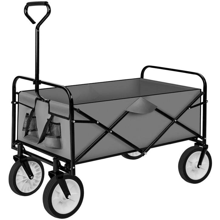 tectake Opvouwbare bolderwagen draagkracht 80kg - grijs, Tuin en Terras, Overige Tuin en Terras, Verzenden