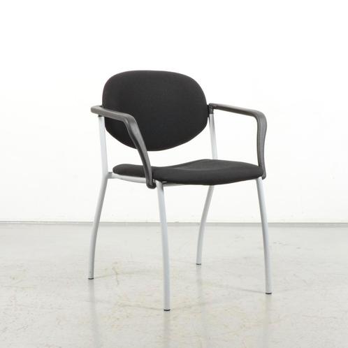 Vergaderstoel Frontseat - Zwart - Stapelbaar, Huis en Inrichting, Stoelen, Gebruikt, Ophalen of Verzenden