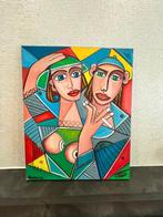 Olena Blinnikova - OIL PAINTING - Two Faces - NO Reserve
