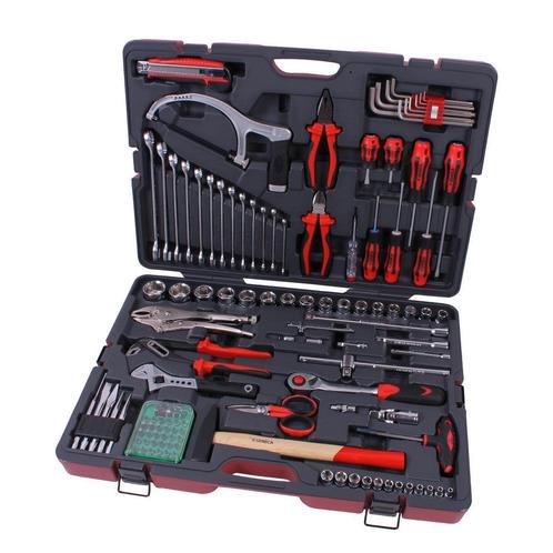 Gereedschapbox 1/4''&1/2'' 117 dlg, Doe-het-zelf en Bouw, Gereedschap | Lasapparaten, Ophalen of Verzenden