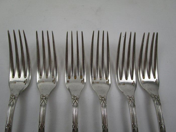 Christofle - Vork - Voorgerechtvork / Model: Rubans - ca., Antiek en Kunst, Antiek | Meubels | Tafels