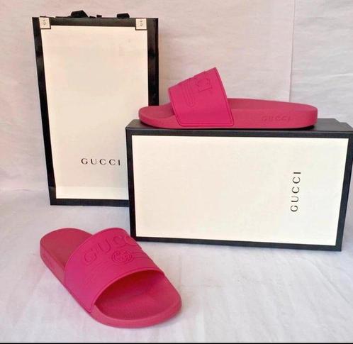 Gucci slippers online roze