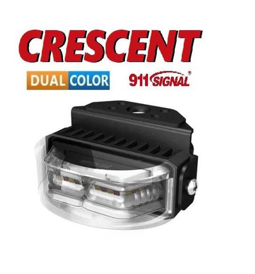 911signal Crescent Led Flitser 180 Graden, Dual Colour Amber, Autos : Pièces & Accessoires, Éclairage, Enlèvement ou Envoi