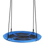 Veilige en duurzame nestschommel 110 cm - blauw - tot 150 kg, Kinderen en Baby's, Speelgoed | Buiten | Speeltoestellen, Ophalen of Verzenden