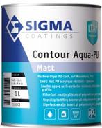 Sigma S2U Nova Matt of Sigma Contour Aqua PU Matt RAL 9010 |, Doe-het-zelf en Bouw, Verzenden, Nieuw