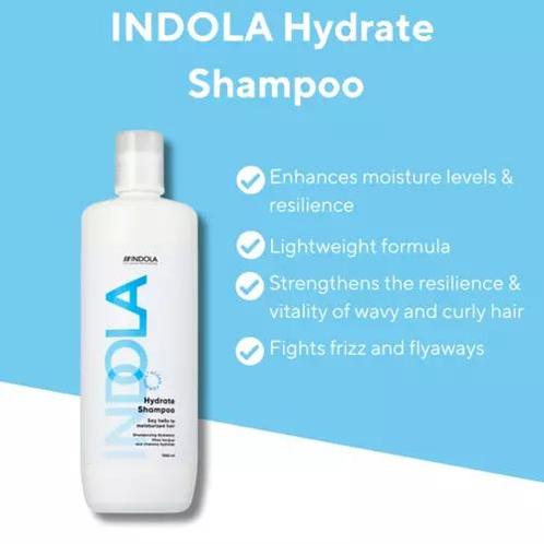 Indola Hydrate Shampoo, Handtassen en Accessoires, Uiterlijk | Haarverzorging, Nieuw, Verzenden