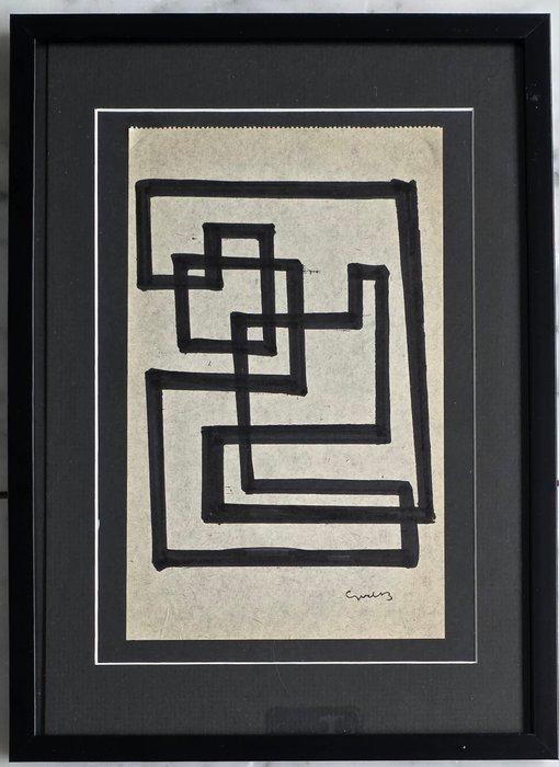 Siep Van Den Berg (1913-1998) - Geometrische compositie -, Antiek en Kunst, Kunst | Designobjecten