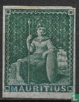 Mauritius - Britannia - 1858, Postzegels en Munten, Postzegels | Afrika, Gestempeld, Verzenden