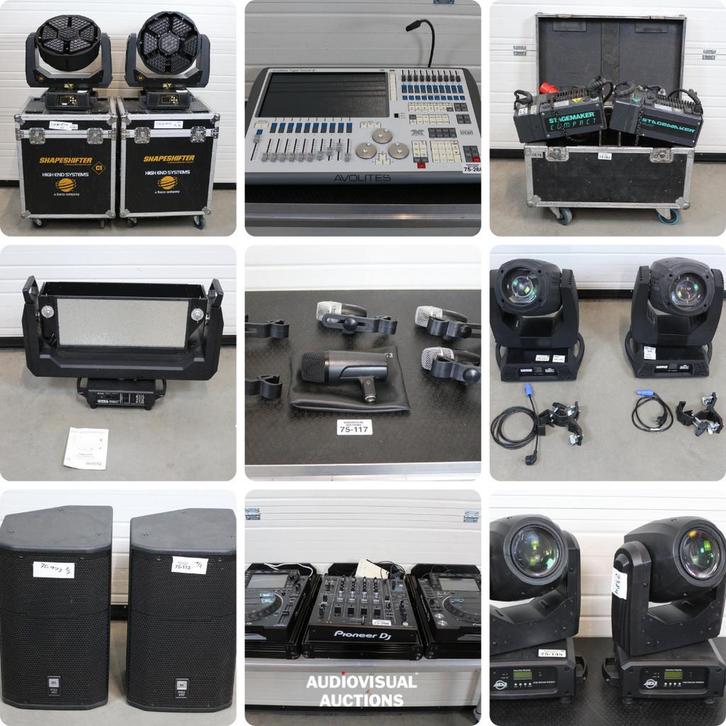 LAATSTE VEILING VAN 2025 sluit op Ma 15/12 vanaf 19u, Musique & Instruments, Amplis | Clavier, Moniteur & Sono, Enlèvement