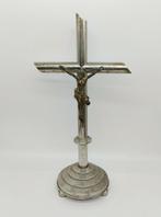 Crucifix - Ormolu, Verzilverd - 1910-1920, Antiquités & Art