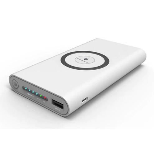 Draadloze Qi Powerbank Oplader 10.000mAh Noodaccu Batterij, Telecommunicatie, Powerbanks, Nieuw, Verzenden