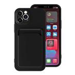 iPhone 7 Kaarthouder Hoesje - Wallet Card Slot Cover Zwart, Telecommunicatie, Verzenden, Nieuw