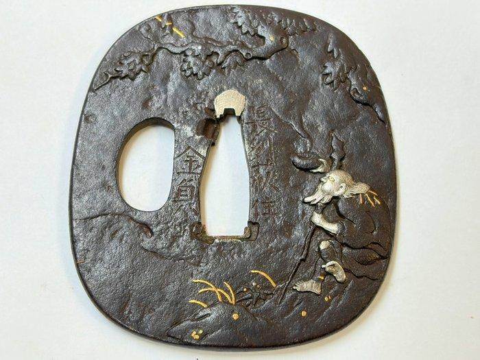 Prachtige goud-zilveren inleg  (Yamamoto shi, Antiquités & Art, Antiquités | Autres Antiquités