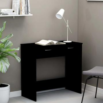 vidaXL Bureau 80x40x75 cm bewerkt hout zwart, Huis en Inrichting, Bureaus, Verzenden, Nieuw