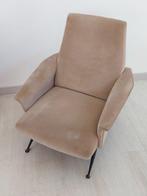 Fauteuil - Textile, Métal - Le style de Marco Zanuso, Antiquités & Art