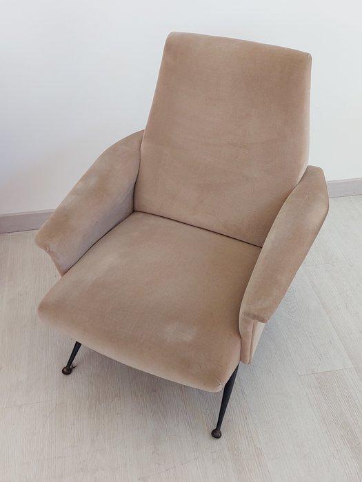 Fauteuil - Textile, Métal - Le style de Marco Zanuso, Antiquités & Art, Art | Objets design