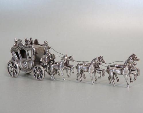 Luxe koets met 6 paarden, 1976, C.A. Stout te Rotterdam -, Antiek en Kunst, Antiek | Zilver en Goud