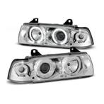 Angel Eyes koplampen Chrome geschikt voor BMW E36 Coupe, Auto-onderdelen, Verzenden, Nieuw, BMW