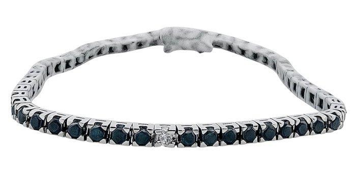 Armband - 18 karaat Witgoud Diamant (Natuurlijk) - Diamant, Handtassen en Accessoires, Armbanden