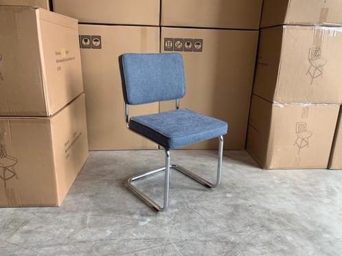 Veiling - Stoel Brave (set van 6) Stof - Blauw - Chrome, Huis en Inrichting, Stoelen